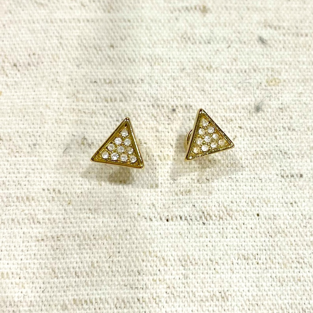 Gold & Rhinestone Earrings